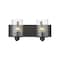 Z-Lite Beckett 2 Light Vanity, Matte Black And Clear Seedy 492-2V-MB - alternate 5
